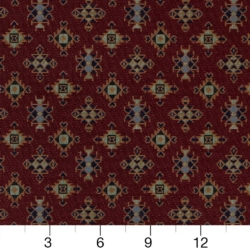 Image of D2012 Claret showing scale of fabric