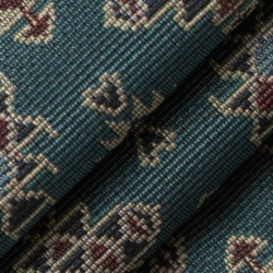 D2014 Turquoise Upholstery Fabric Closeup to show texture