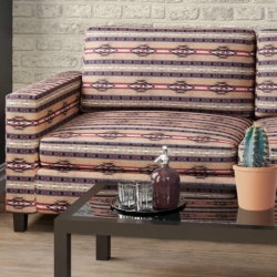 D2015 Pottery Stripe fabric upholstered on furniture scene