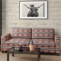 D2015 Pottery Stripe fabric upholstered on furniture scene
