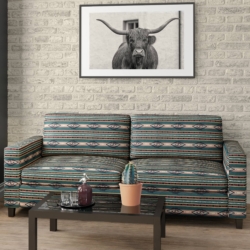 D2016 Woodland Stripe fabric upholstered on furniture scene