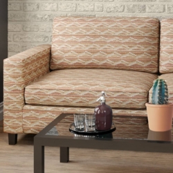 D2019 Rust fabric upholstered on furniture scene