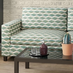D2021 Gecko fabric upholstered on furniture scene