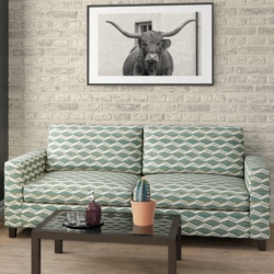 D2021 Gecko fabric upholstered on furniture scene
