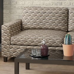 D2024 Graphite fabric upholstered on furniture scene