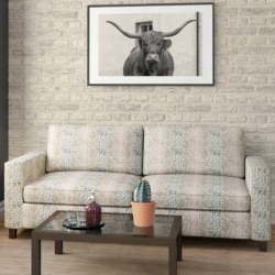 D2026 Limestone fabric upholstered on furniture scene