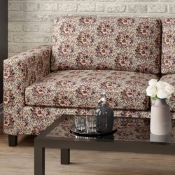 D2041 Bouquet fabric upholstered on furniture scene