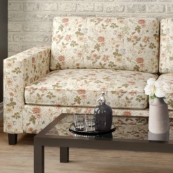 D2043 Fern fabric upholstered on furniture scene