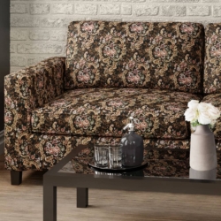 D2045 Isabella fabric upholstered on furniture scene