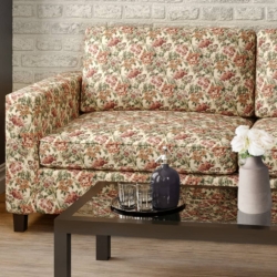 D2046 Rosewood fabric upholstered on furniture scene