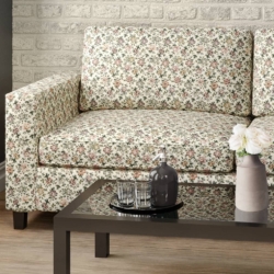 D2049 Heather fabric upholstered on furniture scene