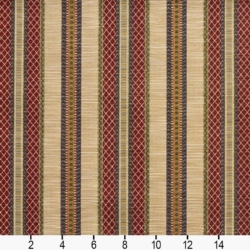 Image of D2060 Ecru Stripe showing scale of fabric