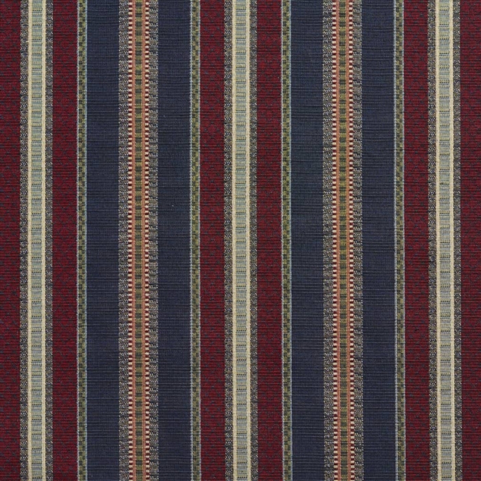 D2061 Navy Stripe upholstery fabric by the yard full size image