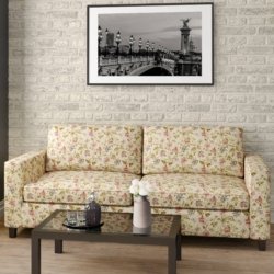 D2063 Blush fabric upholstered on furniture scene