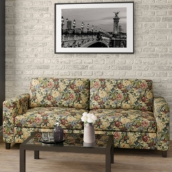 D2068 Aloe fabric upholstered on furniture scene