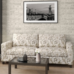 D2072 Celadon fabric upholstered on furniture scene