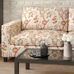 D2073 Rose fabric upholstered on furniture scene