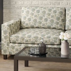 D2078 Meadow fabric upholstered on furniture scene
