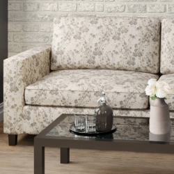 D2081 Oxford fabric upholstered on furniture scene