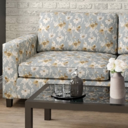 D2083 Glacier fabric upholstered on furniture scene