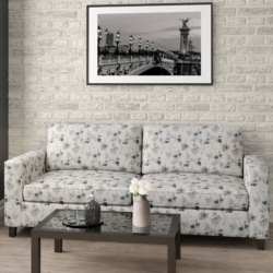 D2085 Slate fabric upholstered on furniture scene
