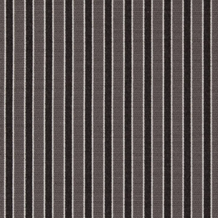 D2130 Charcoal Stripe upholstery fabric by the yard full size image