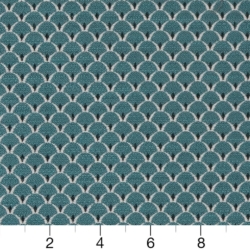 Image of D2139 Aqua Scales showing scale of fabric