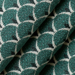D2147 Jade Scales Upholstery Fabric Closeup to show texture