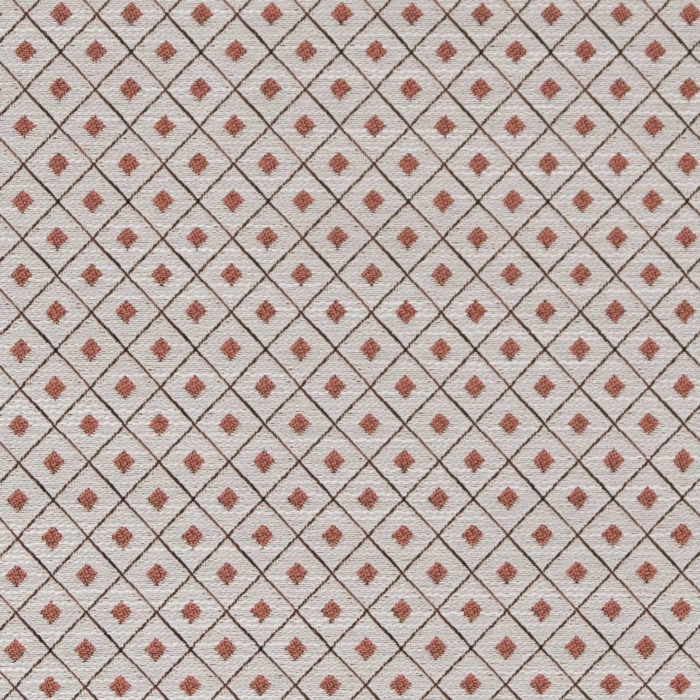 D2151 Salmon Diamond upholstery fabric by the yard full size image