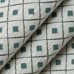 D2157 Jade Diamond Upholstery Fabric Closeup to show texture