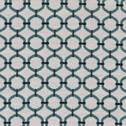 D2169 Aqua Lattice upholstery fabric by the yard full size image