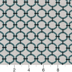 Image of D2169 Aqua Lattice showing scale of fabric