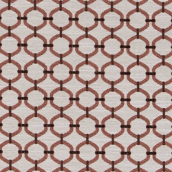 D2171 Salmon Lattice upholstery fabric by the yard full size image