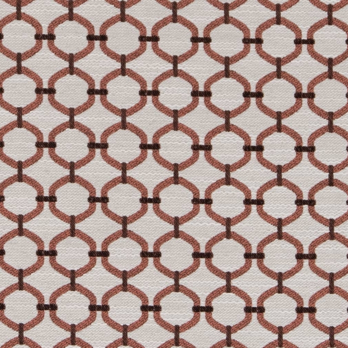 D2171 Salmon Lattice upholstery fabric by the yard full size image