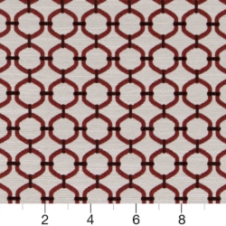 Image of D2172 Ruby Lattice showing scale of fabric