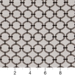 Image of D2175 Pewter Lattice showing scale of fabric