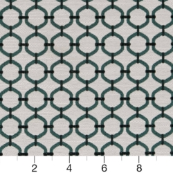 Image of D2177 Jade Lattice showing scale of fabric