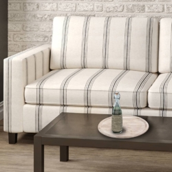 D2277 Hampton Charcoal fabric upholstered on furniture scene