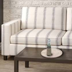 D2278 Hampton Indigo fabric upholstered on furniture scene
