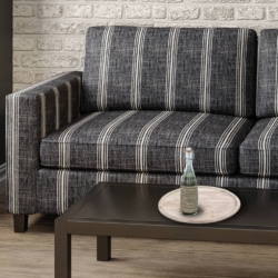 D2284 Newport Indigo fabric upholstered on furniture scene