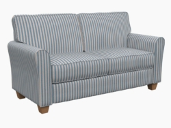 D234 Capri Stripe fabric upholstered on furniture scene
