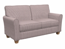 D236 Grape Stripe fabric upholstered on furniture scene