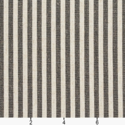 Image of D240 Charcoal Stripe showing scale of fabric