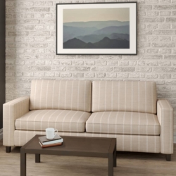 D2406 Natural fabric upholstered on furniture scene