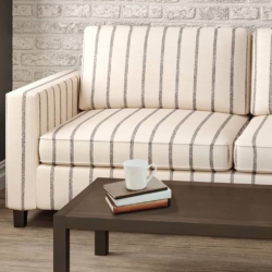 D2408 Oreo fabric upholstered on furniture scene