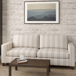 D2420 Linen fabric upholstered on furniture scene