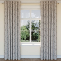 D2427 Flannel drapery fabric on window treatments