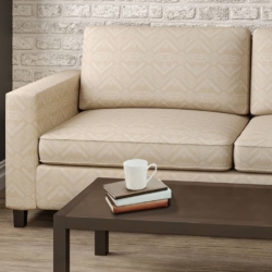 D2433 Sand fabric upholstered on furniture scene