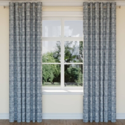 D2435 Pacific drapery fabric on window treatments