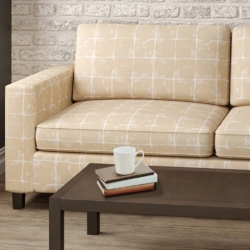 D2437 Sand Dollar fabric upholstered on furniture scene